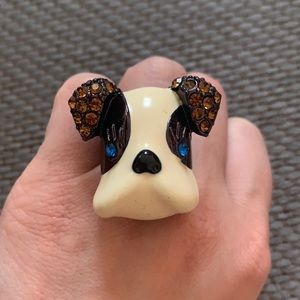 Betsey Johnson Bulldog ring